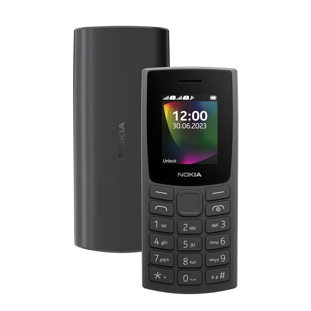 Nokia Nokia 106 Single Sim, Keypad Phone with Built-in UPI Payments App, Long-Lasting Battery, Wireless FM Radio & MP3 Player, and MicroSD Card Slot (Charcoal)