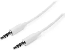 Shreyam SE-188 AUX Cable with 3.5MM Connector | 3M Cable Length (White) - White, 3M