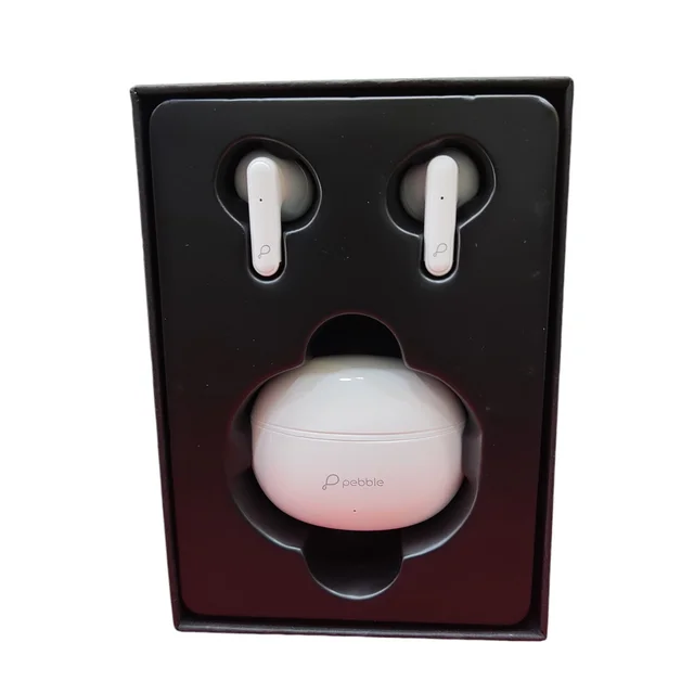 Pebble SOUL BUDS True Wireless Earpods | ENC with Dual Mic | Just making it crystal clear (White) - White