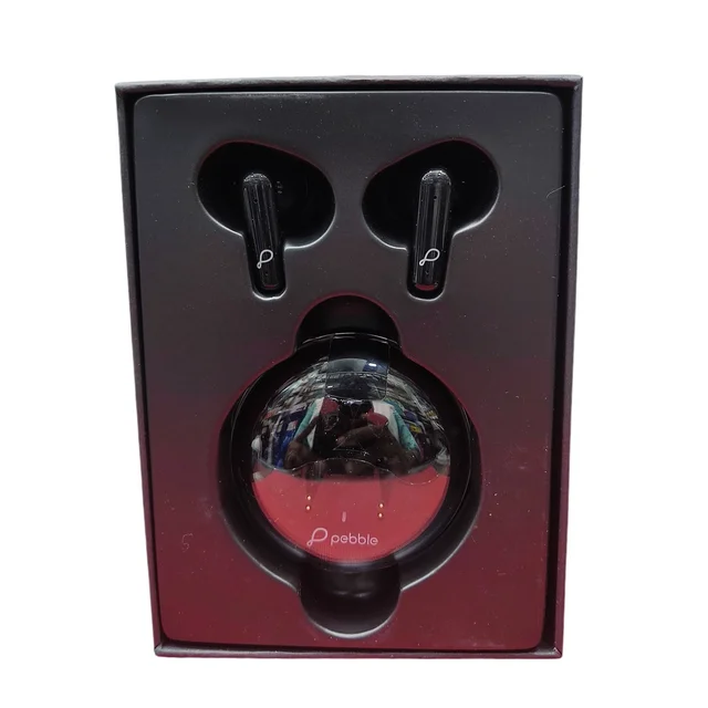 Pebble TRUBUDS True Wireless Earpods | ENC with Dual Mic | Just making it crystal clear (Black) - Black