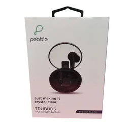 Pebble TRUBUDS True Wireless Earpods | ENC with Dual Mic | Just making it crystal clear (Black) - Black