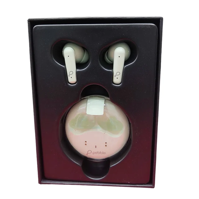 Pebble TRUBUDS True Wireless Earpods | ENC with Dual Mic | Just making it crystal clear (Mint Green) - Mint Green