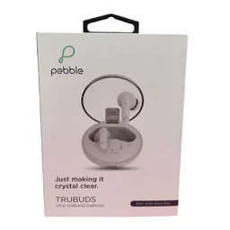 Pebble TRUBUDS True Wireless Earpods | ENC with Dual Mic | Just making it crystal clear (Gray) - Gray