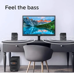 Philips Audio MMS2625B 32W 2.1 Channel Wireless Bluetooth, Wired Multimedia Computer Speaker (Black)