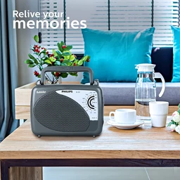 Philips Radio DL167/94 with MW/SW/FM Bands Bahadur (Grey)