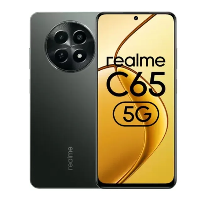Realme C65 5G 4GB RAM | 128GB Storage (Glowing Black) - Glowing Black