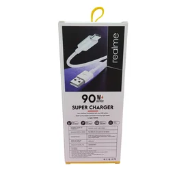VEV Realme Data Cable Fast Charging | Type-C | 90W Output | Super Charger (White)