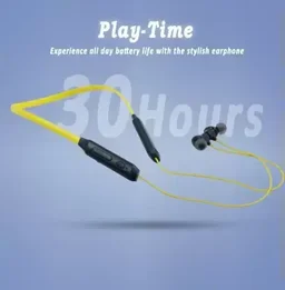 Tigotech ROCKFORD X4 Bluetooth Neckband Nonstop 30hrs Playtime with Low Latency Bluetooth (Yellow)