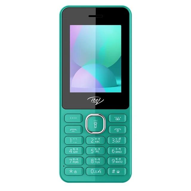 Itel itel it5262 | 2.4 inch Big Display with Premium Glass Like Back Design, 2000 mAh Battery, Auto Call Recording and Type C Charger (Green) - Green