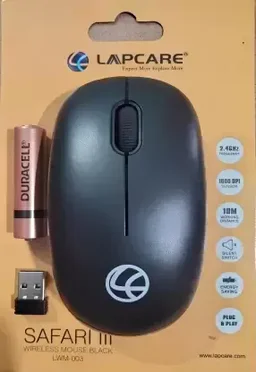Lapcare LAPCARE SAFARI III LWM-003 Wireless Optical Mouse 2.4GHz (Black)