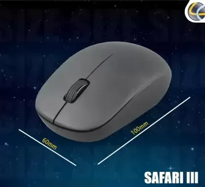 Lapcare LAPCARE SAFARI III LWM-003 Wireless Optical Mouse 2.4GHz (Black)
