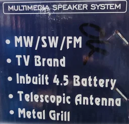 Staro Portable Radio With USB | MW/SW/FM | Inbuilt 4.5 Battery (Black)