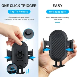 Target CT-202 Car / Bike / Mobile Holder with Adjustable 360 Degree Rotation Car Holder (Black)