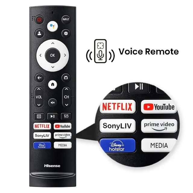 VEV Hisense Smart Television Remote Control (Without Voice)