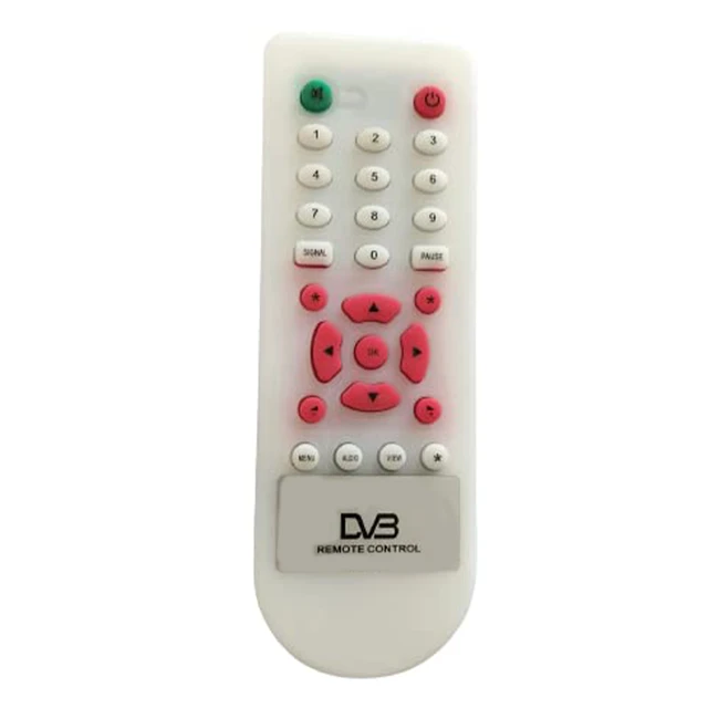 VEV DVB Remote Control 655 Compatible for Free Dish-DVB DTH Box | Free to Air Set Top Box Remote (White)