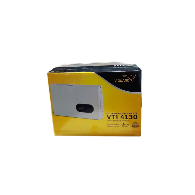 V-Guard VTI 4130 Smart Voltage Stabilizer For One Inverter AC Up to 1.5 Ton (White)