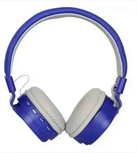VEV SH-12 Wireless Bluetooth Headphones On Ear, Lightweight & Foldable.SD Card,TF, AUX, Supported (Red) - Blue