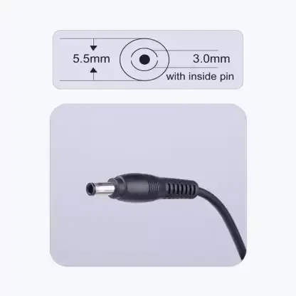 Zebronics Zeb- LA552520065L 65W Laptop Adapter 5.5x2.5mm Connector (Black)