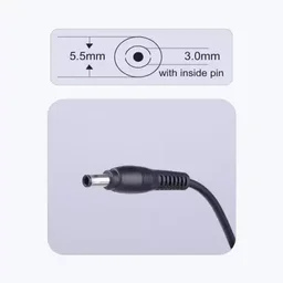 Zebronics Zeb- LA553019060SS 60W Laptop Adapter 5.5x3mm Connector (Black)