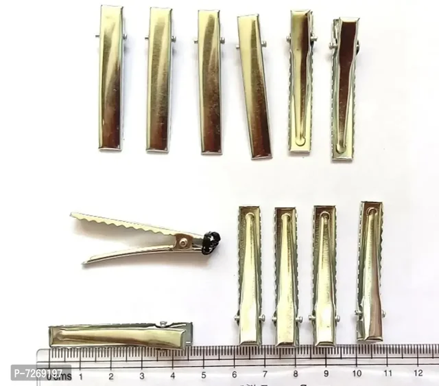 50Pcs Metal Hair Clips/Pins Single Prong Metal Alligator