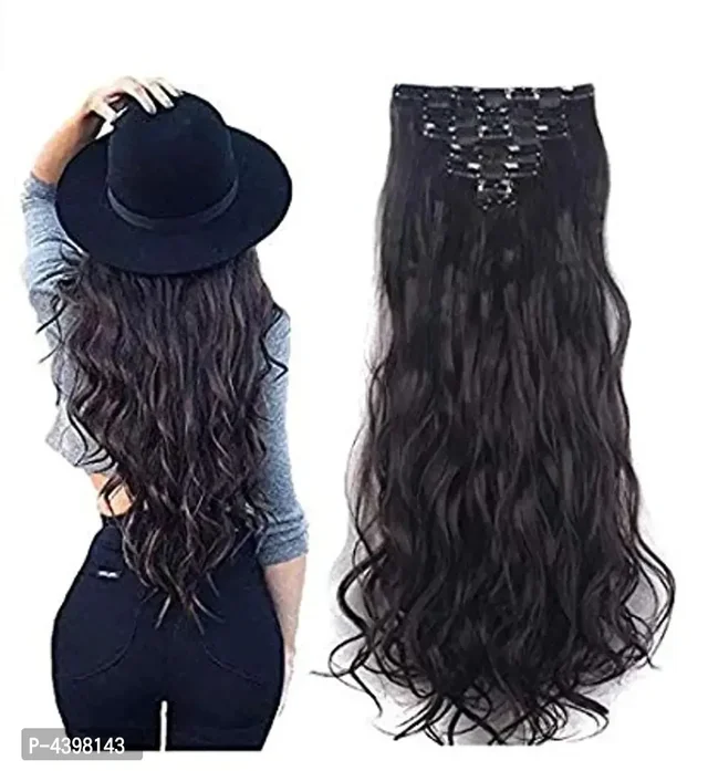 6Pcs 14 Clips 24-26 Inch Curly/Wavy Full Head