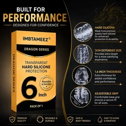 Imbtameez Dragon Series Premium Hard Silicone Cover – 6 Inch, Pack of 1