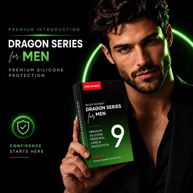 IMBTAMEEZ Dragon Series Premium Silicone Personal Care & Protection for Men – 9 inch pack of 1 