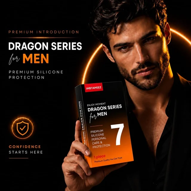 IMBTAMEEZ Dragon Series Premium Silicone Personal Care & Protection for Men – 7 inch pack of 1 