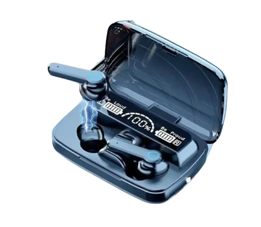 ACCRUMA M19 TWS Bluetooth 5.0 Wireless Earbuds Touch Waterproof LED Digital Display Bluetooth Headset (Black, True Wireless)