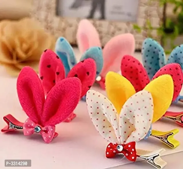 Baby Girl's Rabbit Ear Hair Pins - Pack