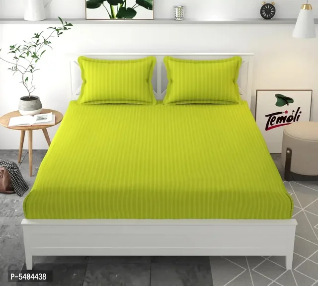 Comfortable Fine Glace Cotton Abstract One Queen Size Elastic Fitted B