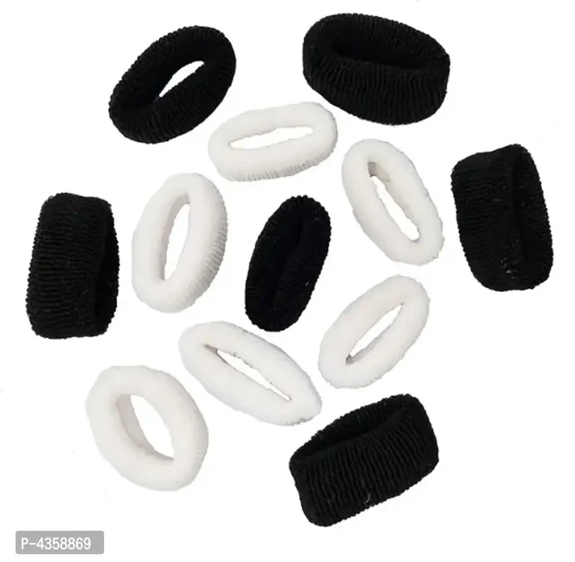 Daily use Soft Bun Fabric Elastic Ponytails Cotton