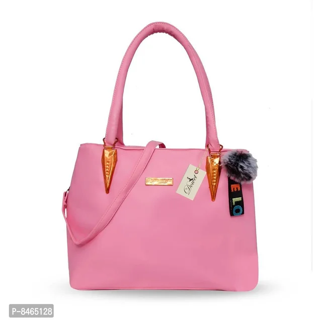 Elegant Pink PU Bags & Purses For Women