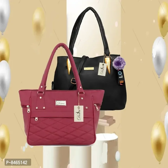 Elegant PU Bags & Purses For Women- Pack Of 2