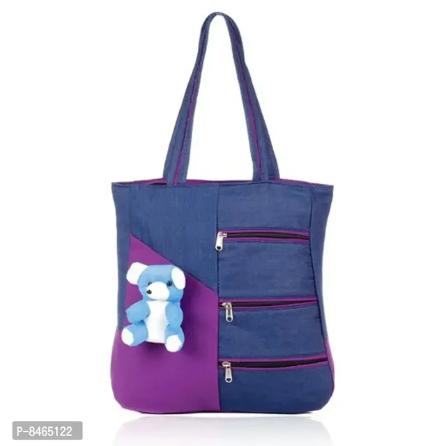 Elegant Purple Canvas Bags & Purses For Women