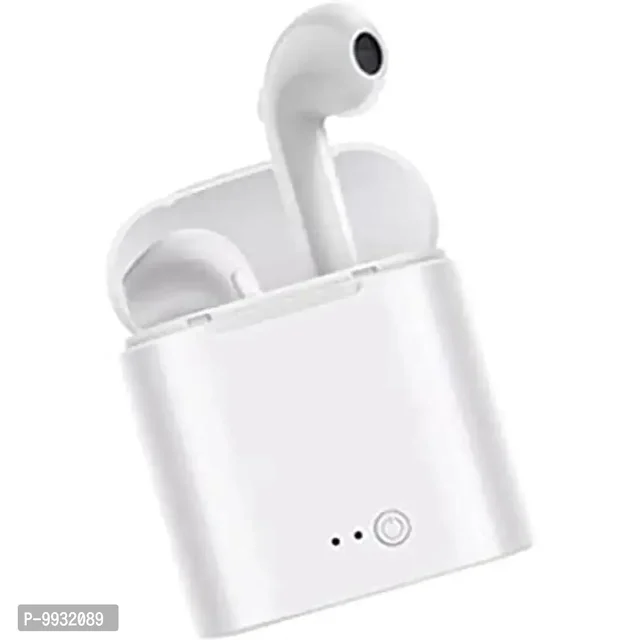 i7s Bluetooth Truly Wireless in Ear Earbuds with Mic (White) l Wireless Charging Case| Bluetooth