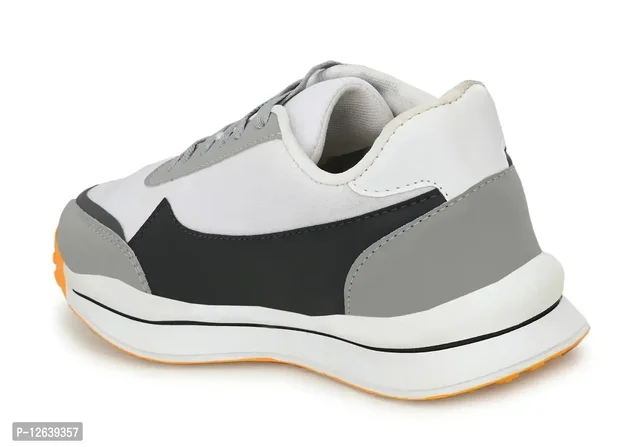 Men White Colourblocked Sneakers
