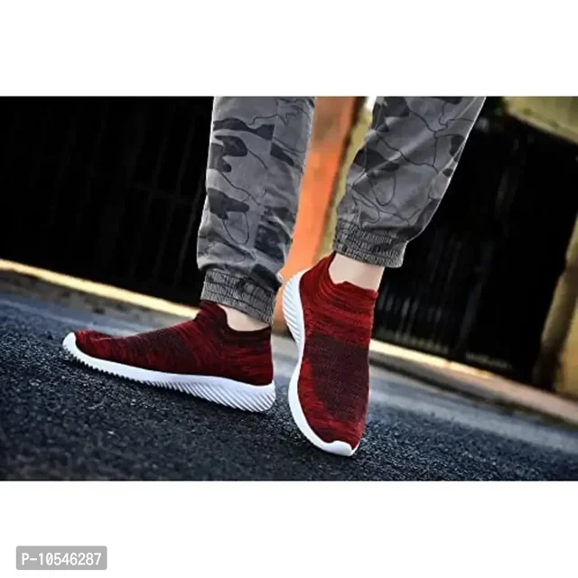 OZJI Running Shoes for Men (Red, Numeric_9)