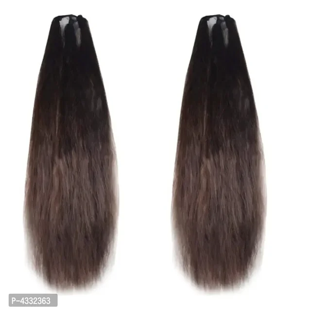 Set of 2, 24Inchs Brown Hair Parandi for