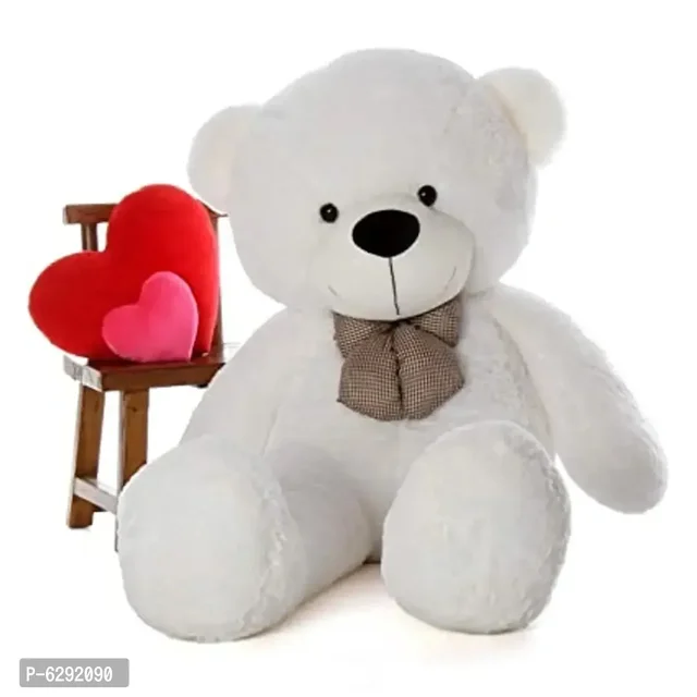 Soft and Cute Loveable White Color 3ft. Teddy
