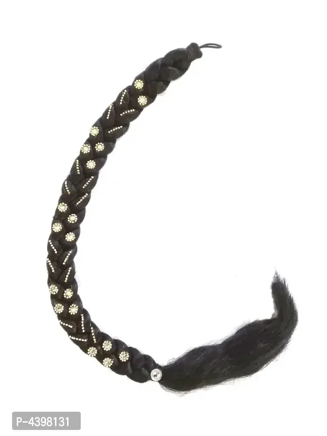 Special Braided Hair Parandi/Extension With Designs Of Stones