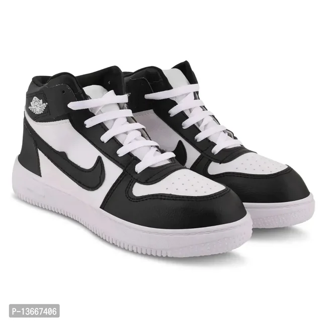 Stylish Black Canvas Solid Running Shoes For Men