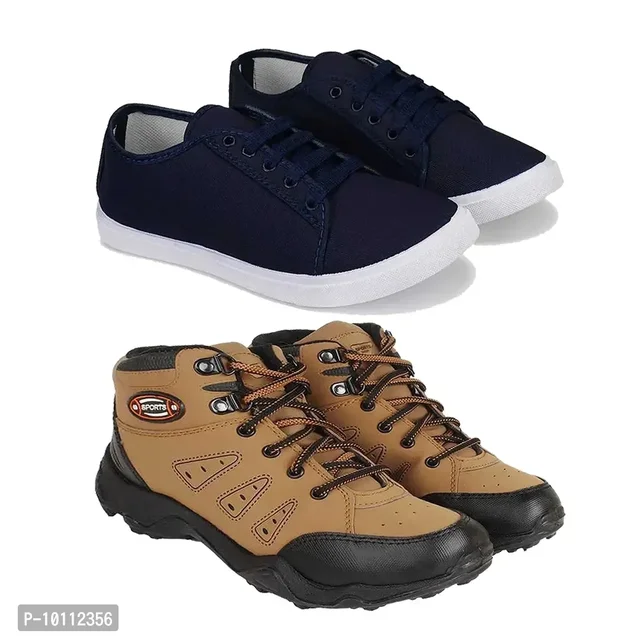 Stylish Fancy Canvas Sneakers Walking Shoes For Men