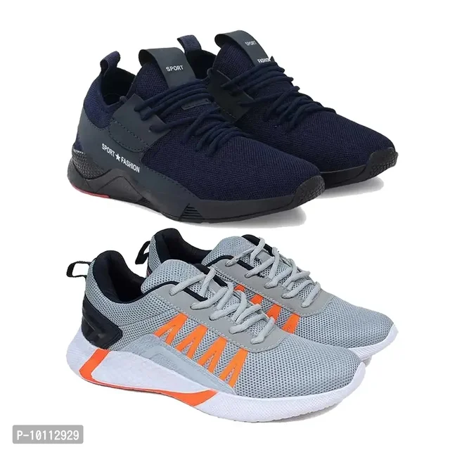 Stylish Fancy Canvas Sports Walking Shoes For Men