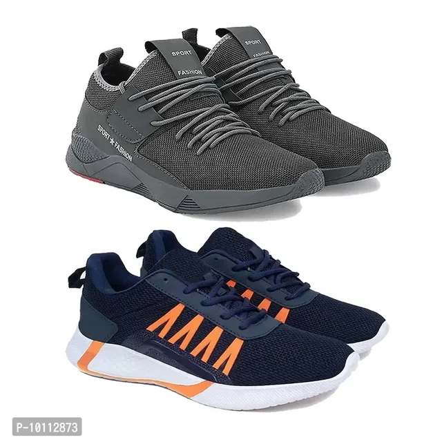 Stylish Fancy Canvas Sports Walking Shoes For Men