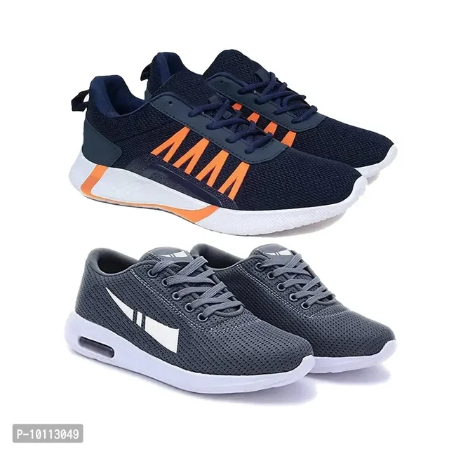 Stylish Fancy Canvas Sports Walking Shoes For Men