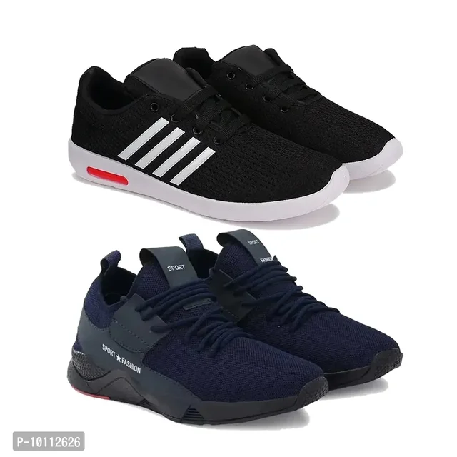 Stylish Fancy Canvas Sports Walking Shoes For Men
