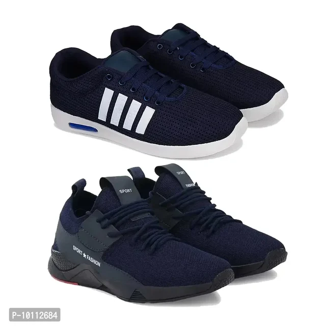 Stylish Fancy Canvas Sports Walking Shoes For Men