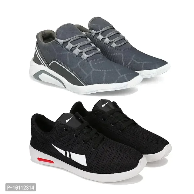 Stylish Fancy Canvas Sports Walking Shoes For Men