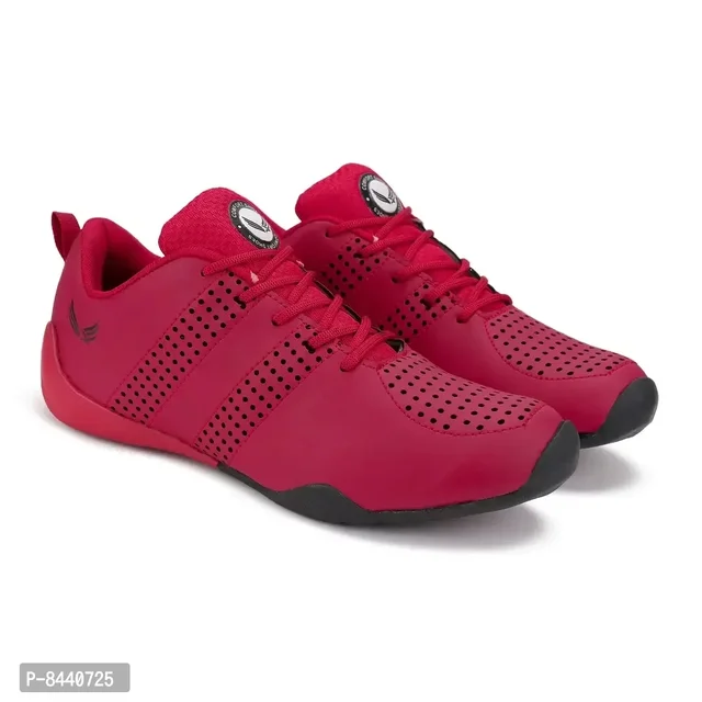 Trendy Resin Red Running Walking Gym And Hiking Sports Shoes For Men